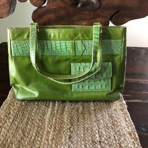 Carlina Designer Green Leather Bag
